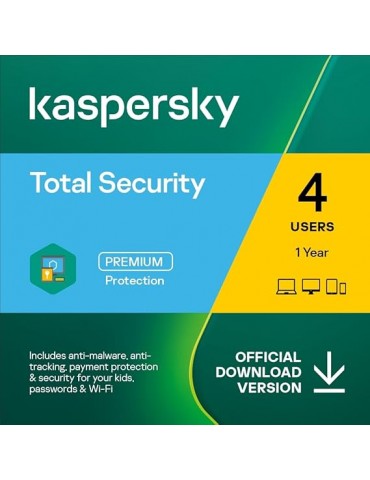 KasperSky Total Security 4 user - Code Only