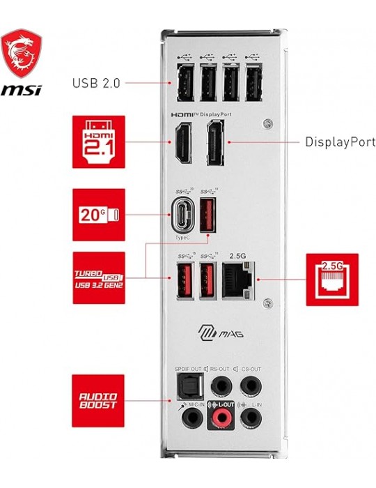  الصفحة الرئيسية - MB MSI ™ Intel MAG B760 MORTAR DDR5