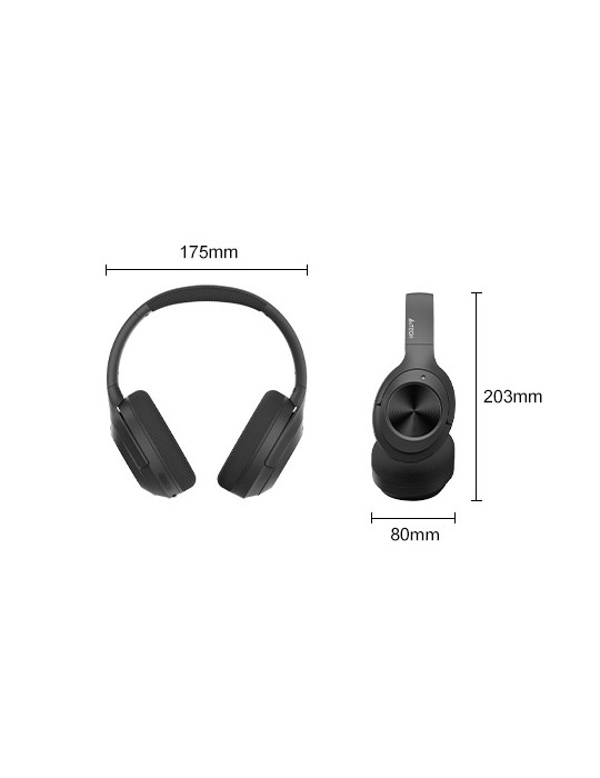  Headphones - Headset A4Tech Fstyler BH220 Bluetooth & Wireless Black - Type-C Charging