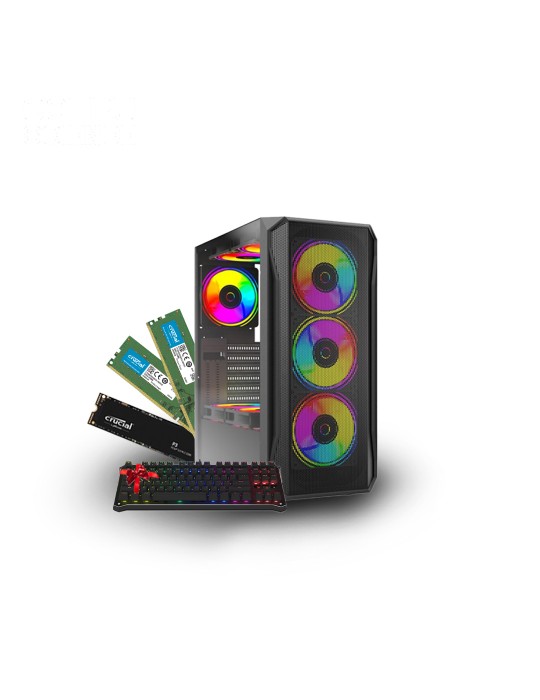  Gaming PC - Bundle IntelCore i5-12400F - VGA RTX 3050 - Intel PRIME DDR4 -RAM 8GB DDR4 - SSD 1TB -Case ARKTEK 650W