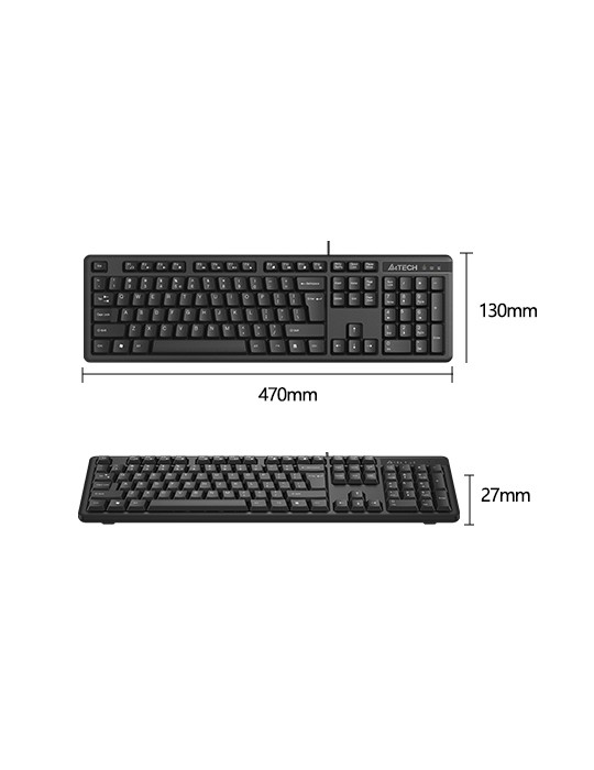  Keyboard - KB A4Tech KKS-3 Black