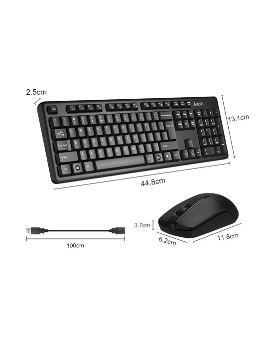  Keyboard & Mouse - KB+Mouse A4tech Wireless 3330NS