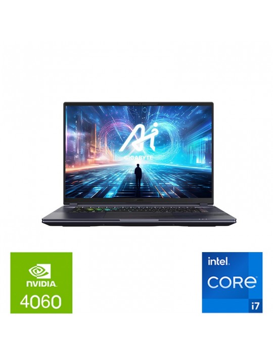  Laptop - Gigabyte AORUS 16X 9KG 2024 i7-13650HX-16GB DDR5-SSD 1TB NVMe-NVIDIA RTX 4060 8GB GDDR6-16 WQXGA-Silver-Win11