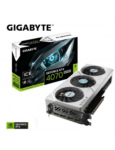 VGA GIGABYTE GeForce RTX 4070 SUPER EAGLE OC ICE 12G