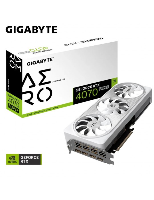  الصفحة الرئيسية - VGA GIGABYTE GeForce RTX 4070 SUPER AERO OC 12G