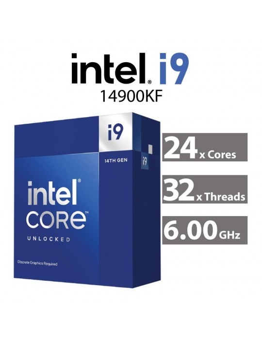  Processors - CPU Intel Core i9-14900KF - LGA1700 BOX - With out Fan