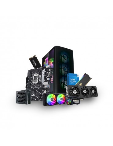 Bundle Intel i5-14600K-VGA RTX 4060-Intel PRIME DDR4-RAM 32GB-SSD 500GB-PUS 800W-Cooler SilverStone-Case 4 RGB fan