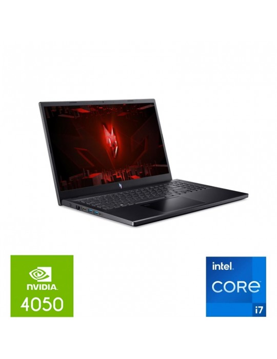  Home - Acer Nitro V15 ANV15-51-755S i7-13620H-16GB DDR5-512SSD-RTX 4050-6GB-15.6 FHD IPS-Fingerprint-Dos-Black