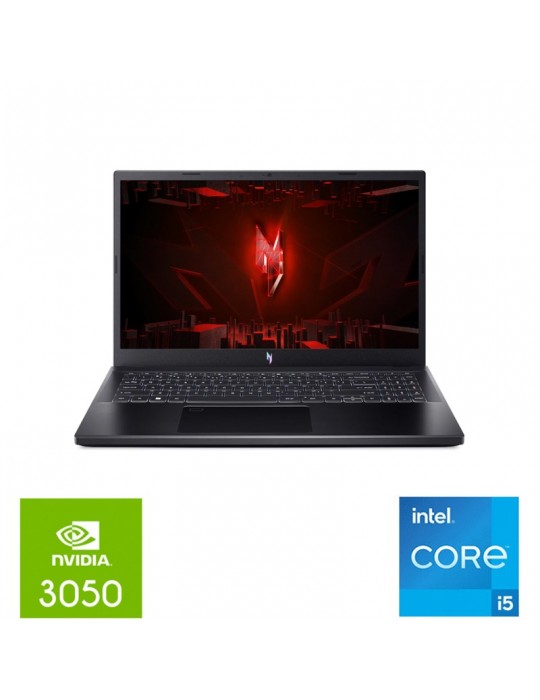  الصفحة الرئيسية - Acer Nitro V15 ANV15-51-54L8-i5-13420H-8GB DDR5-512SSD-RTX 3050-6GB-15.6 FHD IPS-Fingerprint-Dos-Black