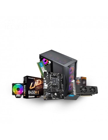 Bundle Inte AMD Ryzen 5 -VGA RTX 3050-MB AMD-RAM16GB-SSD 240GB-Xander Cooling -Case Xander 4 RGB Fans+PUS 600W