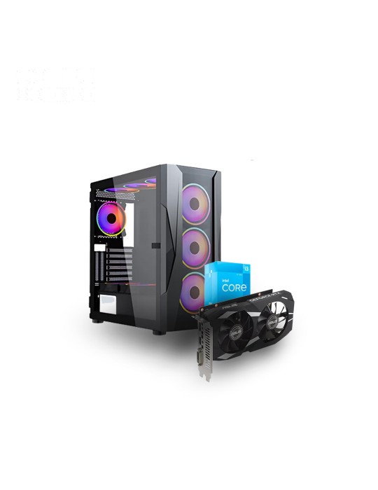  Home - Bundle Intel i3-12100F - VGA RTX 3050 -MB Intel PRIME -RAM 16GB - Case Xander Velox 4 RGB Fans +PUS 600W