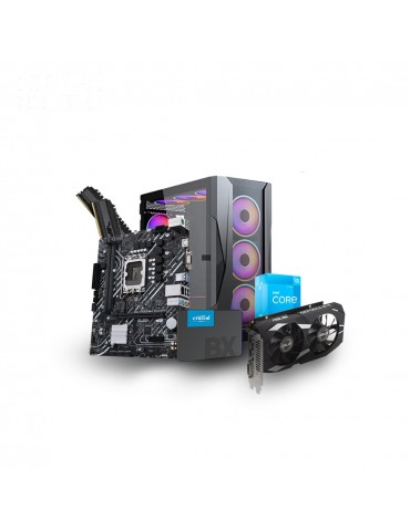 Bundle Intel i3-12100F - VGA RTX 3050 -MB Intel PRIME -RAM 16GB - Case Xander Velox 4 RGB Fans +PUS 600W