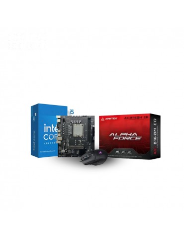 Bundle CPU Intel Core i5-14600K Box - LGA1700 (Without Fan) - MB ARKTEK Intel B760M EG DDR5 +(gift) Mouse Gaming Bloody