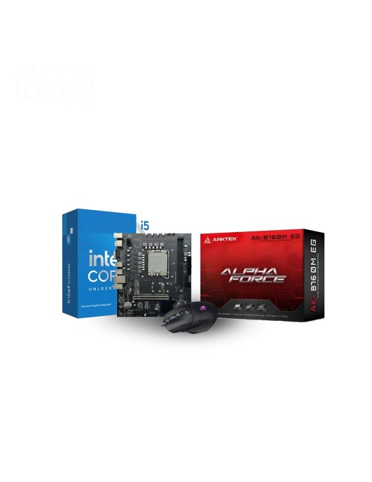  Home - Bundle CPU Intel® Core™ i5-14600K Box - LGA1700 (Without Fan) MB ARKTEK Intel B760M EG DDR5 Mouse Gaming Bloody RGB W70 