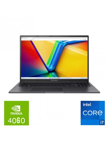 ASUS Vivobook K3605VV-N1116W i7-13700H-16GB DDR4-SSD 512GB-RTX4060-8GB-16 Inch WUXGA 120Hz IPS-Win11-INDIE Black