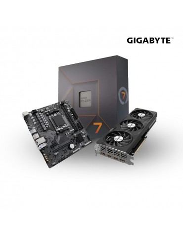 Bundle CPU AMD Ryzen 7 7700X-VGA GIGABYTE GeForce RTX 4060 GAMING-MB GIGABYTE AMD B650M H