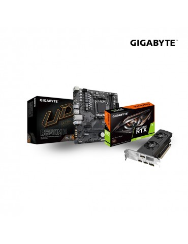 Bundle MB GIGABYTE AMD B650M H DDR5 - VGA GIGABYTE GeForce RTX 3050 OC Low Profile 6G