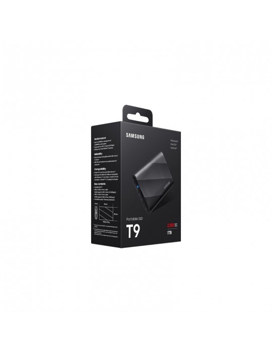  الصفحة الرئيسية - SSD Samsung Portable T9 USB 3.2 Gen 2*2 4TB - Black