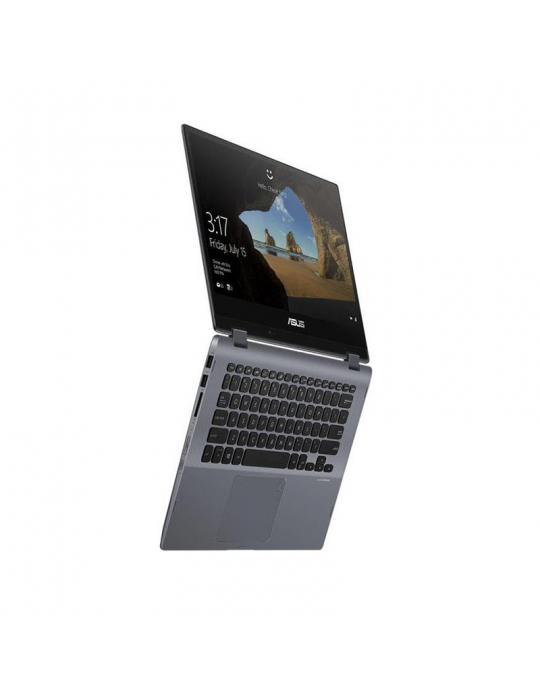  كمبيوتر محمول - ASUS VivoBook Flip 14-Intel Core I3-7020U-BGA-4GB DDR4 -256G SATA3 SSD-Intel Integrated Graphics