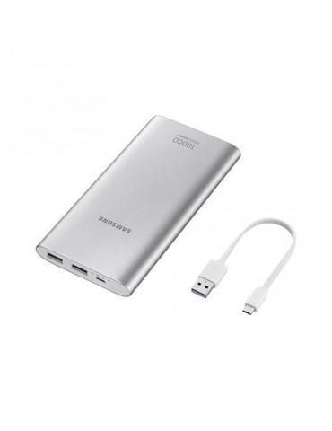 Samsung Dual USB Power bank-10000 MAh-Silver