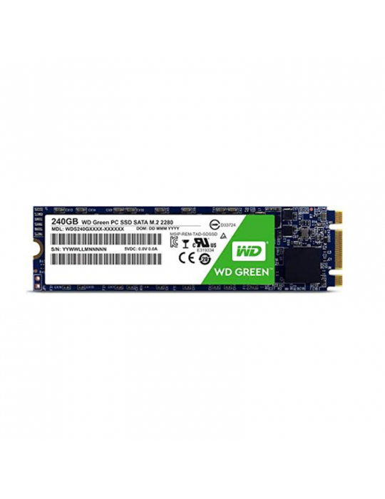  Hard Drive - Western Digital Green 240 GB SSD HDD (SATA/600)-Internal-M.2 2280