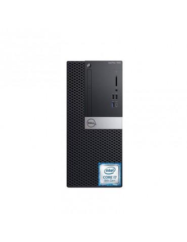 Dell Optiplex 7060 Intel Core i7-8700-4GB RAM DDR4-1TB HDD-VGA Intel HD-DVD R/W-DOS-Black-Dell KB & Mouse