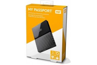  Hard Drive - HDD External WD 2 T.B Passport USB 3 (Black)