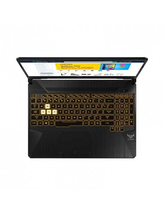  Laptop - ASUS TUF FX505DV-AL110T AMD R7-3750H-16GB-1TB-512GB SSD-RTX2060-6GB-15.6 FHD-RGB-Win10