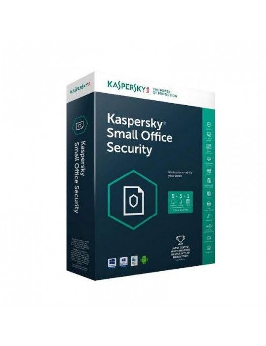  Software - Kaspersky Small Office Security V5 - (One Server +10 Clients + 10 Mobiles Free)- Media & License / 1Y