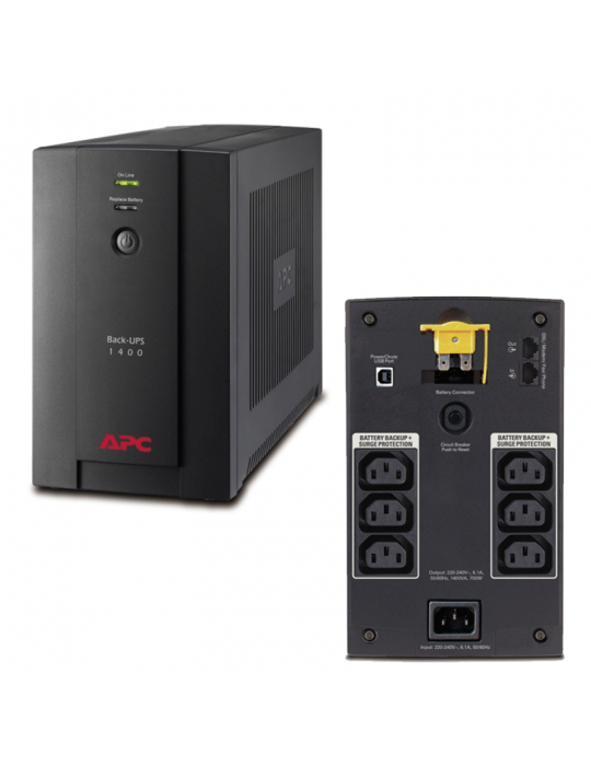  UPS - APC Back-UPS 1400VA-230V-AVR-IEC Sockets