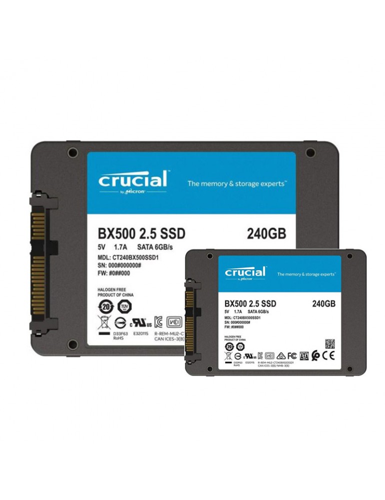 SSD Crucial 240GB 2.5 Bx500