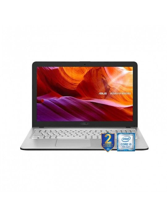  Laptop - ASUS X543UB-GQ1037 i3-7020U-DDR4 4G-1TB 54R-MX110-2GB-15.6 HD ENDLESS-TRANSPARENT SILVER
