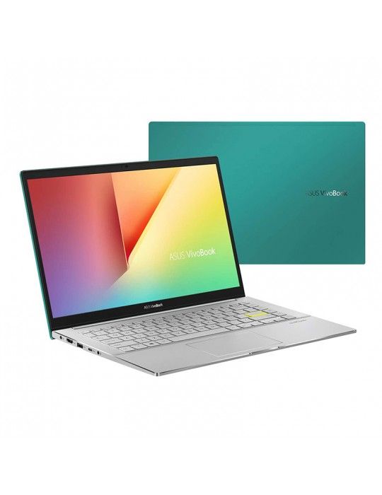  كمبيوتر محمول - ASUS VivoBook-S14 S433FL-EB078T I7-10510U-8GB-SSD 512GB-Nvidia MX250-2GB-14.0 FHD-Win10-Green