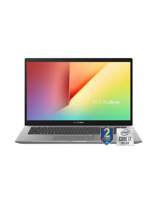  كمبيوتر محمول - ASUS VivoBook-S14 S433FL-EB079T I7-10510U-8GB-SSD 512GB-Nvidia MX250-2GB-14.0 FHD-Win10-Grey