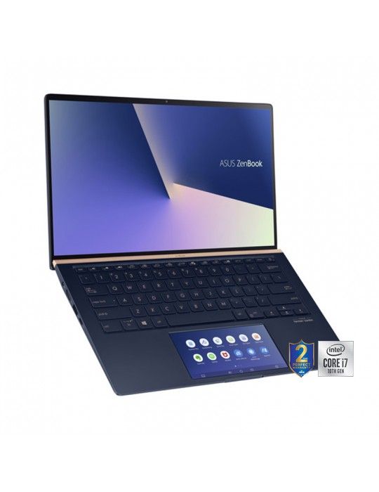  كمبيوتر محمول - ASUS ZenBook UX434FLC-A5370T i7-10510U-16GB-SSD 1TB-MX250-2GB-14 FHD -Win10-Silver-Sleeve