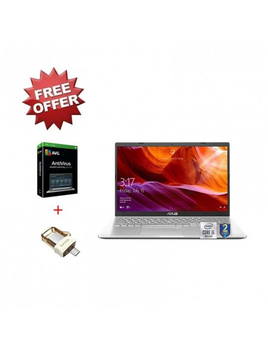  Laptop - ASUS Laptop X509JB-EJ010T i5-1035G1-8GB-1TB-MX110-2GB-15.6 FHD-Win10-Grey