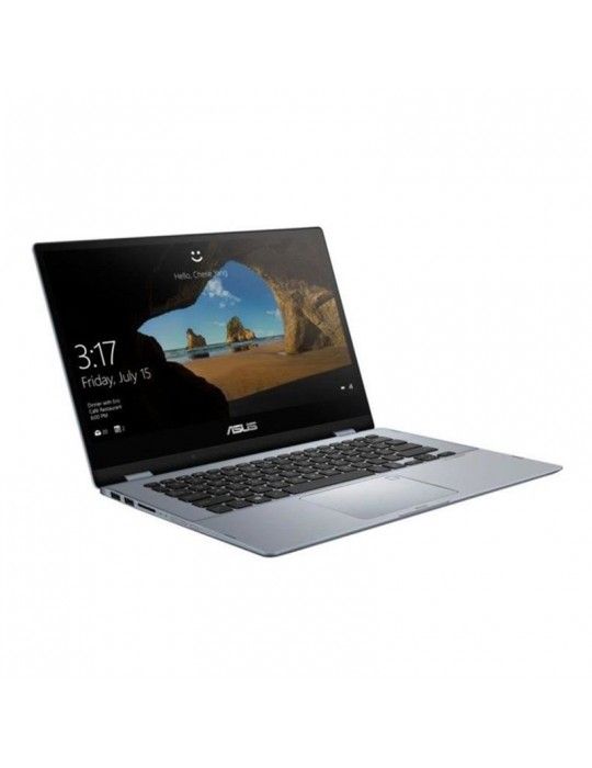  كمبيوتر محمول - ASUS VivoBook Flip 14 TP412FA-EC076T i7-8565U-16GB-SSD 512GB-Intel HD620-14 FHD Touch-Win10-Star Grey-Stylus pe