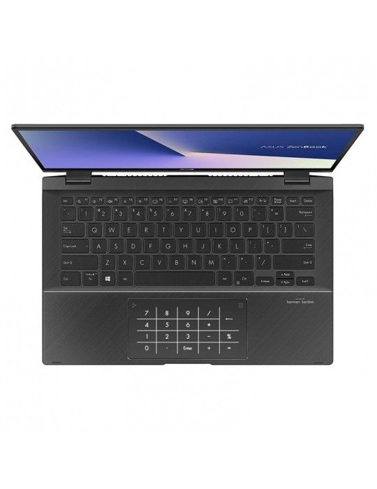  كمبيوتر محمول - ASUS ZenBook Flip UX463FL-AI014T i7-10510U-16GB-SSD 1TB-MX250-2GB-14 FHD Touch-Win10-Grey-Stylus pen free bundl