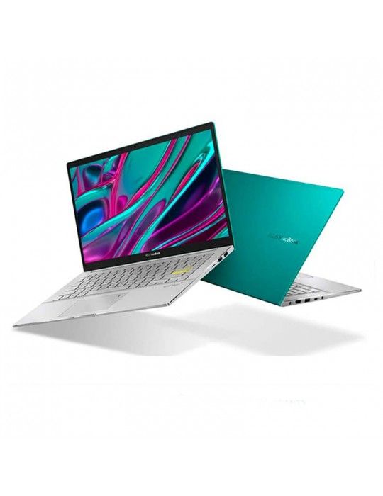  كمبيوتر محمول - ASUS VivoBook S14 S433FL-EB220T I7-10510U-8GB-SSD 512GB-Nvidia MX250-2GB-14 FHD-Win10-Green