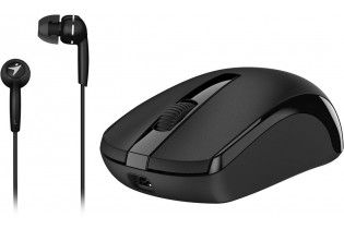  Mouse - Mouse+Earphone Genius Combo MH-8100 Black