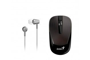  Mouse - Mouse+Earphone Genius Combo MH-8015 Chocolate