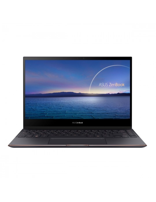  Laptop - ASUS Zenbook Flip 13 UX371EA-HL127T I7-1165G7-16GB-SSD 1TB-Intel Shared-13.3 OLED UHD-Win10-Jade Black