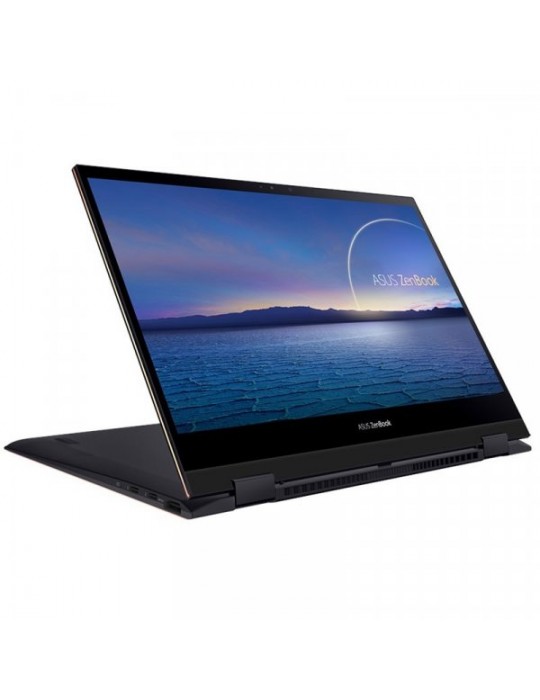  Laptop - ASUS Zenbook Flip 13 UX371EA-HL127T I7-1165G7-16GB-SSD 1TB-Intel Shared-13.3 OLED UHD-Win10-Jade Black
