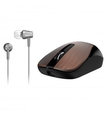 Mouse+Earphone Genius Combo MH-8015 Coffee