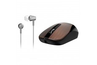  Mouse - Mouse+Earphone Genius Combo MH-8015 Coffee