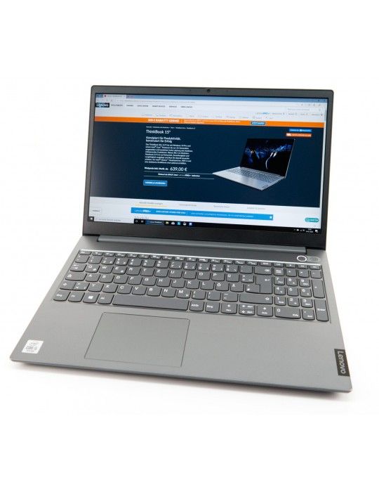  كمبيوتر محمول - Lenovo ThinkBook 15 i5-1035G1-8GB RAM-1TB-AMD Radeon R630-2GB Dedicated-15.6 FHD-Dos-Mineral Grey