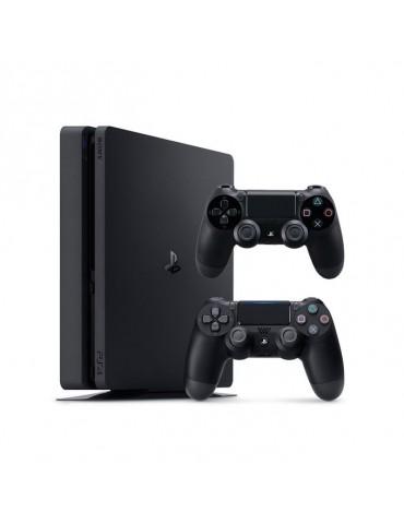 Sony PlayStation 4 Slim 1TB Console-2 DualShock 4 Controller (Official Warranty)
