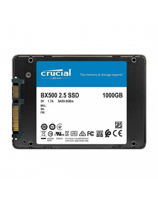  SSD - SSD Crucial 1TB 2.5 Bx500