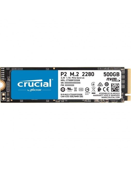  Hard Drive - SSD Crucial 500GB M.2 P2 NVMe