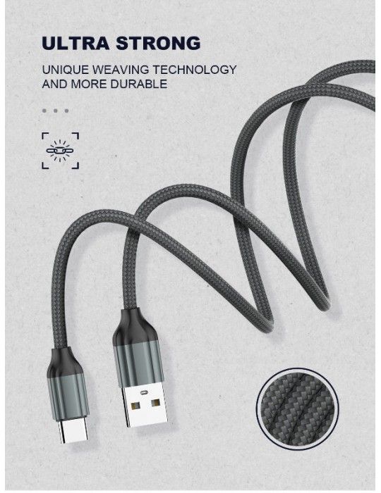  Mobile Accessories - Ldnio LS441 Type-C Fast Charging cable-1M